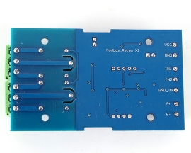 Dual Modbus Relay Module 2Bit Modbus-RTU Switch Signal Input Output RS485 TTL Controller