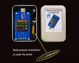 5V USB Multi-function Meter LCD Voltmeter Ammeter Battery Capacity Tester Power Tester Temperature Display