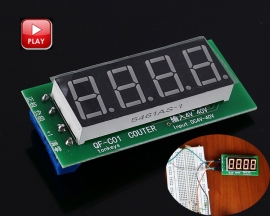 DC 5V 12V 36V Trigger Counter Module Accumulator 0.56inch 4-Bit Red Digital Tube Display