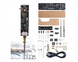 Rechargeable Electric Screwdriver Soldering Practice Kit with 2 Drills, Portable DIY Repair Tool Electronics Kit for Home Lab Use