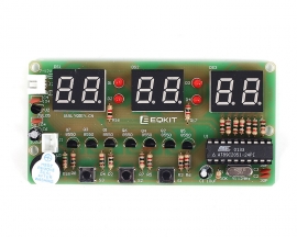 DIY 6 Bits C51 Digital Electronic Clock Red LED AT89C2051 Chip DIY Soldering Practice Learning Kits