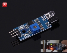 Obstacle Avoidance Infrared Sensor Module Reflection Photoelectric Sensor Board for Tracking Smart Car