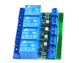 24V 4 Channel Relay Module Switch Optocoupler Fully Isolated Microcontroller PLC Amplification