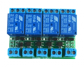 24V 4 Channel Relay Module Switch Optocoupler Fully Isolated Microcontroller PLC Amplification