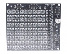 256 SMD 0805 Red LED Display DIY Kits, SMD Soldering Practice and Learning Kits for Microcontroller-based DIY Projects