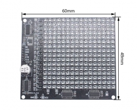 256 SMD 0805 Red LED Display DIY Kits, SMD Soldering Practice and Learning Kits for Microcontroller-based DIY Projects