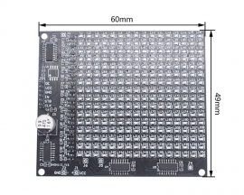 256 SMD 0805 Red LED Display DIY Kits, SMD Soldering Practice and Learning Kits for Microcontroller-based DIY Projects