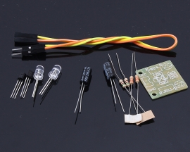 DIY Kit 5MM LED Flash Light, Simple Flash Circuit Soldering Kits for Beginners