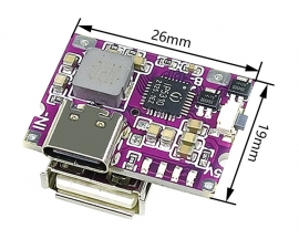 2A 5V Lithium Battery Charging Boosting Module with Protection Board TYPE-C Battery Charging Power Step Up Module