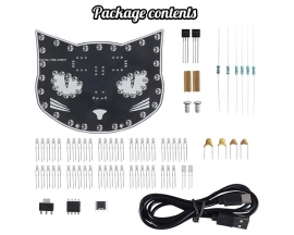 DIY Soldering Learning Kit, Touch Control Black Cat LED Light Electronic Kits, Fun Soldering Project Kits for Adults STEM Education Creative Gift