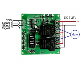 DC 7V-30V 2-Channel Delay Module Switch Controller Motor Forward Reverse Relay Module