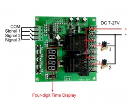 DC 7V-30V 2-Channel Delay Module Switch Controller Motor Forward Reverse Relay Module