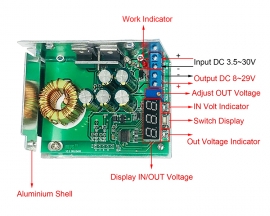 300W DC-DC Step Down Power Supply Module 3.5V-30V to 0.8V-29V 10A Buck Voltage Converter