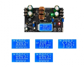 DC-DC 300W MPPT Boost Buck Voltage Converter, CVCC LCD Display Step UP/Down Power Supply Module Solar Charger