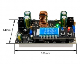 DC-DC 300W MPPT Boost Buck Voltage Converter, CVCC LCD Display Step UP/Down Power Supply Module Solar Charger