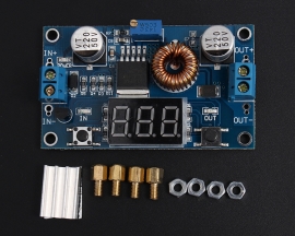 DC to DC Step Down Buck Converter Power Supply Module 4V-38V to 1.25V-36V 5A Adjustable Voltmeter