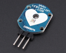 ICStation Heartbeat Sensor Pulse Sensor Heart Rate Sensor Module for Arduino