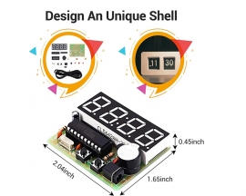 2PCS 4-Digit Red LED Digital Electronic Clock DIY Kits for Soldering Practice Circuit Learning