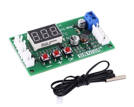 DC 12V 24V 48V PWM 4-Wire Fan Temperature Controller Speed Governor Display Module for PC Fan/Alarm
