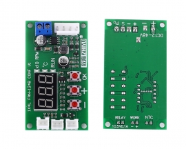 DC 12V 24V 48V PWM 4-Wire Fan Temperature Controller Speed Governor Display Module for PC Fan/Alarm