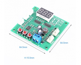 DC 12V 24V 48V 2-Channel PWM 4-Wire Fan Temperature Controller Speed Governor Display Module for PC Fan/Alarm