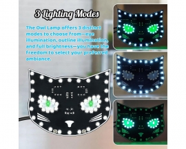 DIY Soldering Learning Kit, Touch Control Black Cat LED Light Electronic Kits, Fun Soldering Project Kits for Adults STEM Education Creative Gift