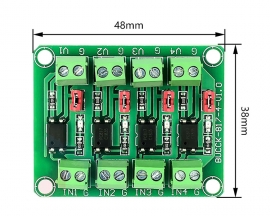 4-Channel 817 Optocoupler Voltage Isolation Board Voltage Control Converter Photoelectric Isolation Modules