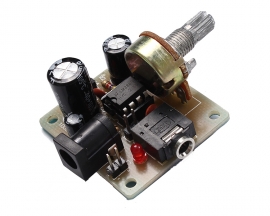 ICStation ICSK025A DIY Kit Mini Power Amplifier LM386 Audio Amplifier Board Module DIY Kits DC 5V-12V