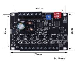 DC 12V 24V 50W Mono Voice Playback Module, 9-Channel Music Power Digital Amplifier, 64Mbit Flash MP3 WAV UART Controller for Arduino