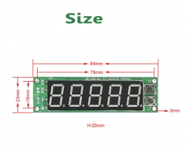 DC 12V 24V 36V Trigger Counter Module 5-Bit 0.56in Red Digital Tube Display