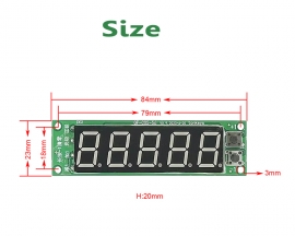 DC 12V 24V 36V Trigger Counter Module 5-Bit 0.56in Red Digital Tube Display