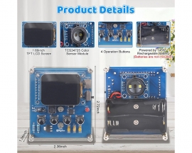 DIY Color Recognition Soldering Kit with TCS34725 Sensor, STEM Electronics Project to Learn RGB & HSV, 1.69'' TFT Display, 4 Modes Color Learning Kit