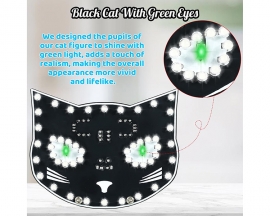 DIY Soldering Learning Kit, Touch Control Black Cat LED Light Electronic Kits, Fun Soldering Project Kits for Adults STEM Education Creative Gift