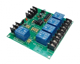 DC 12V 5-Channel Self-locking Relay Module 5Bit 10A High/Low Level Trigger Select Switch Controller