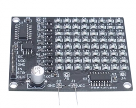 DIY Electronic Kit 64 SMD LED Dot Matrix Display Advertising Screen Number SMD Soldering Practice Kit
