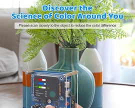 DIY Color Recognition Soldering Kit with TCS34725 Sensor, STEM Electronics Project to Learn RGB & HSV, 1.69'' TFT Display, 4 Modes Color Learning Kit