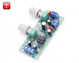 NE5532 Bass Subwoofer Preamp Board Adjustable Low Pass Filter Board Pre-AMP Amplifier Module DC 10-24V Power Supply Board