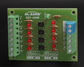 4Bit Optocoupler Isolator 24V to 3.3V Level Voltage Converter Board PLC Signal