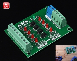 4 Channel Voltage Level Shifter Translator Optocoupler Isolation Board PLC Signal 4Bit Converter Module 24V to 5V