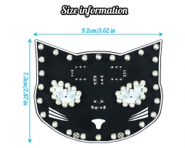 DIY Soldering Learning Kit, Touch Control Black Cat LED Light Electronic Kits, Fun Soldering Project Kits for Adults STEM Education Creative Gift