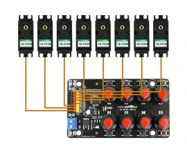 8-Channel Servo Motor Controller 8Bit PWM Driver for 5V-8.4V Steering Engine Motor