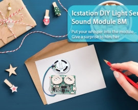 Light Control 8M Memory DIY Chargeable/Volume Adjusting Module USB Download Music Module for Greeting Cards Gift Box
