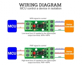 80KHz 1-Channel Optocoupler Isolation Module Input 12V No Din Rail Holder PLC Processors