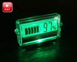 12V Lead Acid Battery Capacity Indicator LCD Digital Display Lithium Battery Meter