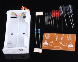 Flash Circuit Multivibrator Electronic DIY Kits Soldering Skill Practice Teaching Kit