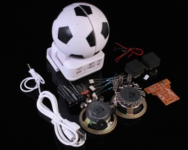 Mini Active Loudspeaker Suite Football Shape DIY Module for Funny DIY Kit Experimental Teaching Kit