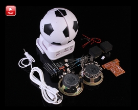 Mini Active Loudspeaker Suite Football Shape DIY Module for Funny DIY Kit Experimental Teaching Kit