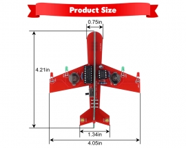 Airplane Flashing LED Light Kit, Soldering Project for STEM Teaching Students Learning, DIY Toy Game Craft Kits for Teens