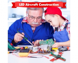 Airplane Flashing LED Light Kit, Soldering Project for STEM Teaching Students Learning, DIY Toy Game Craft Kits for Teens