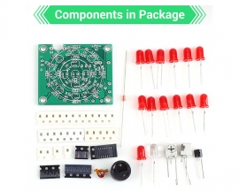 DIY Kit Analog Electronic Candle Lights Happy Birthday Thermal Sensor MIC Sound Control Simulation Candle
